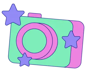 Colour camera illustration