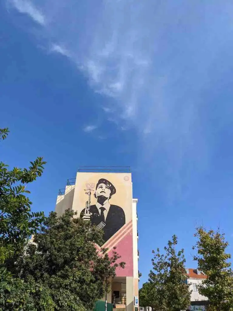 Revolutionary Woman, Graça, Lisbon by Shepard Fairey