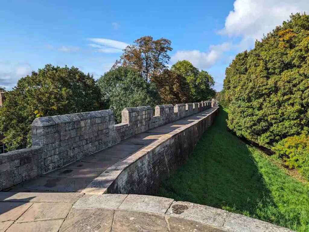 Running on York city walls