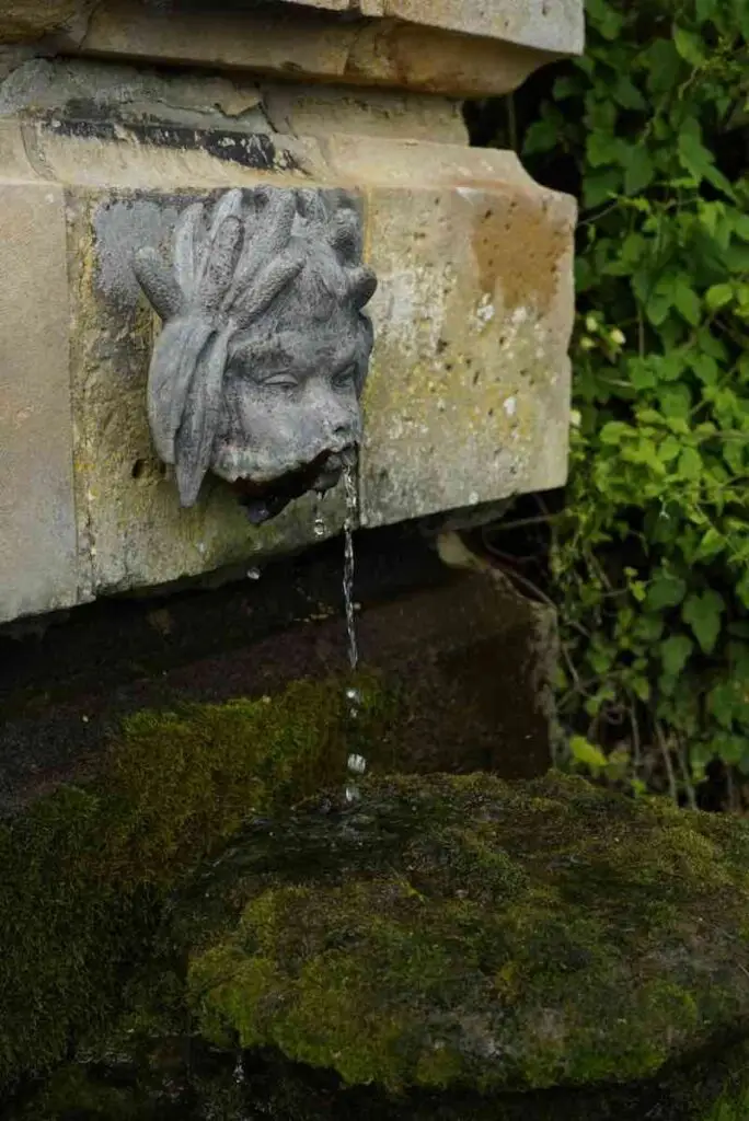 Castle Howard water fountain face