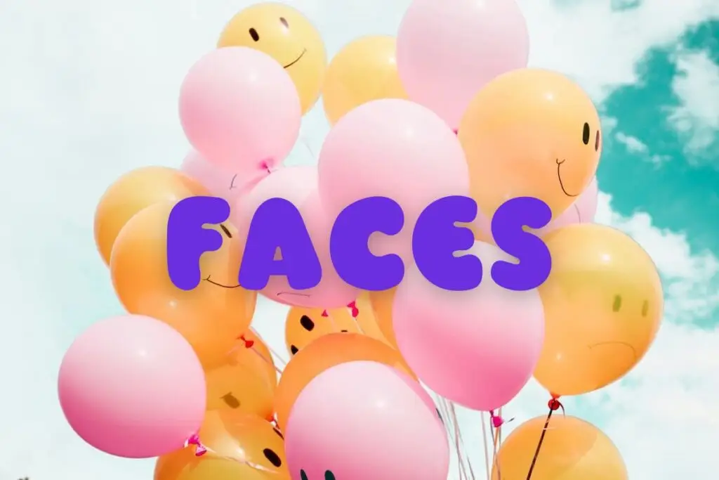 Faces Joy Runs theme - smiley balloons