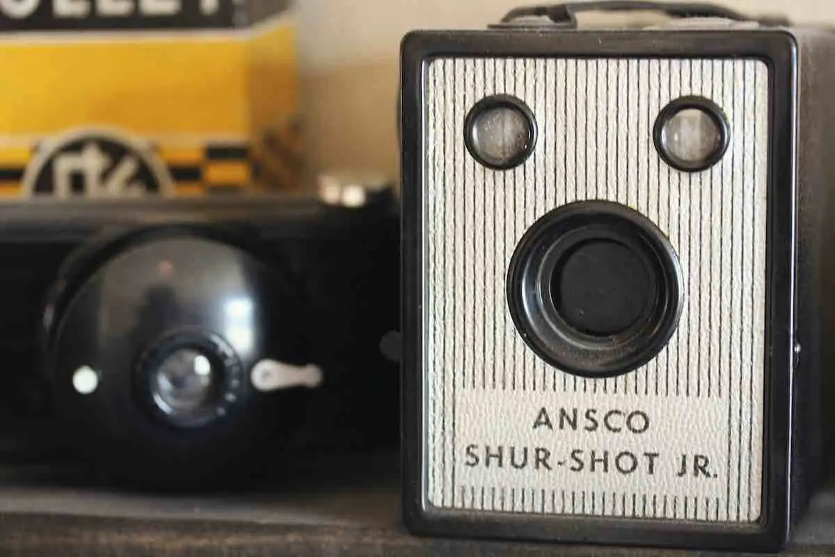 Facial Pareidolia - face in a vintage camera