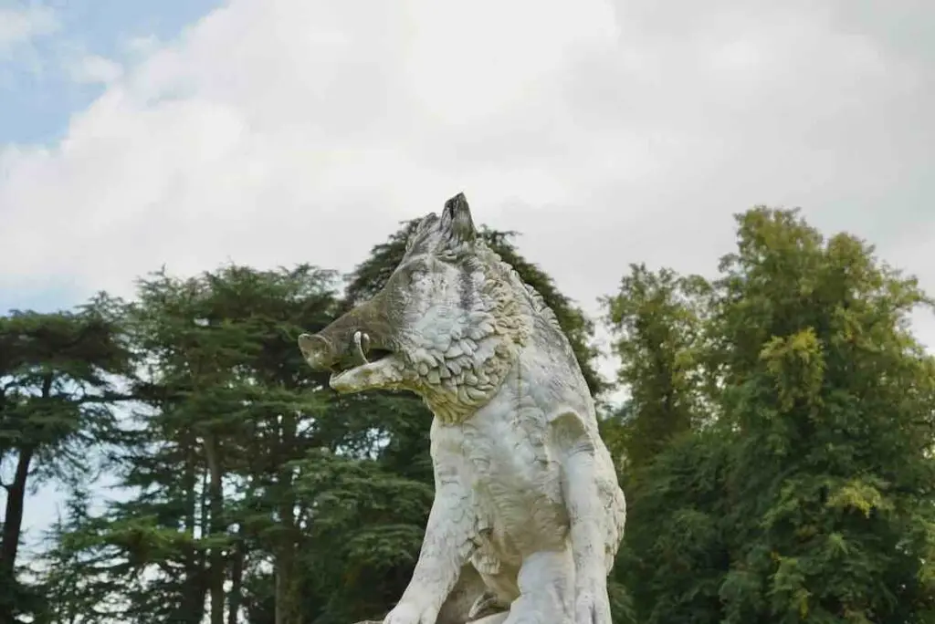 Hog statue in the Castle Howard grounds