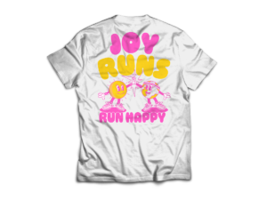 Joy Runs t-shirt back