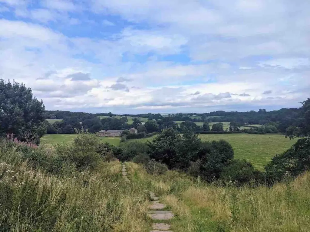 Hadrians Wall views at Newton in Cumbria near Newton Avenue